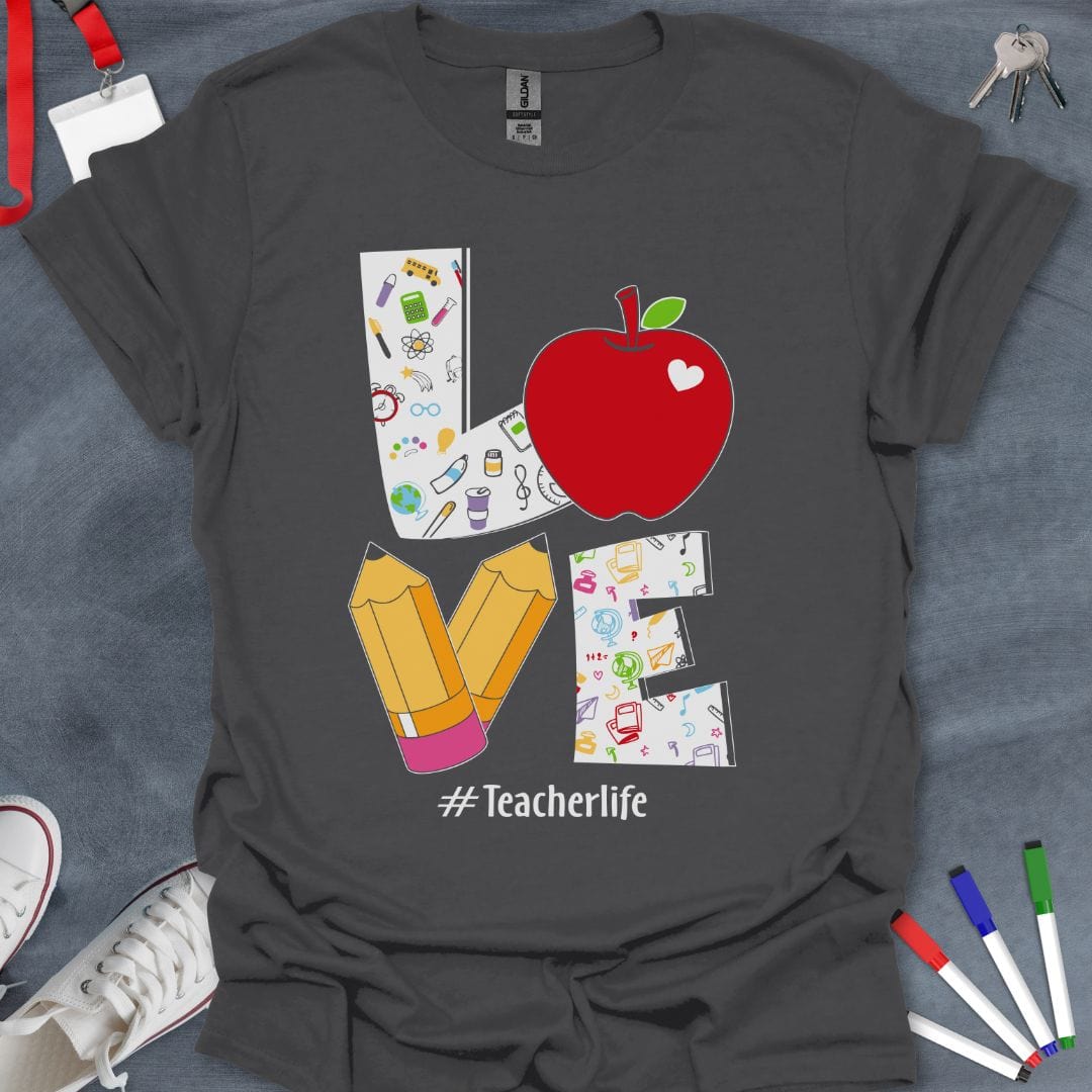 Teacher T-Shirt Charcoal / S Essentials of #TeacherLife T-Shirt