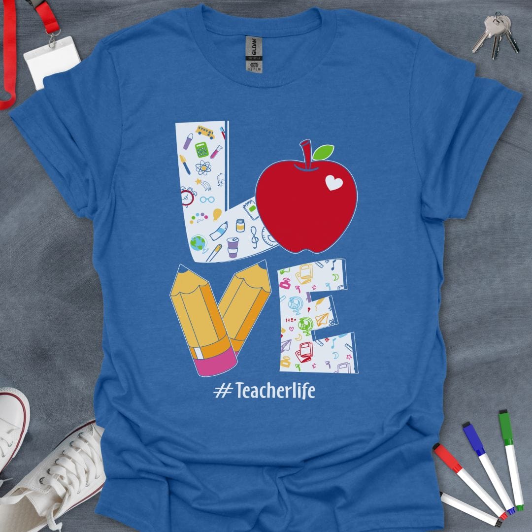 Teacher T-Shirt Heather Royal / S Essentials of #TeacherLife T-Shirt