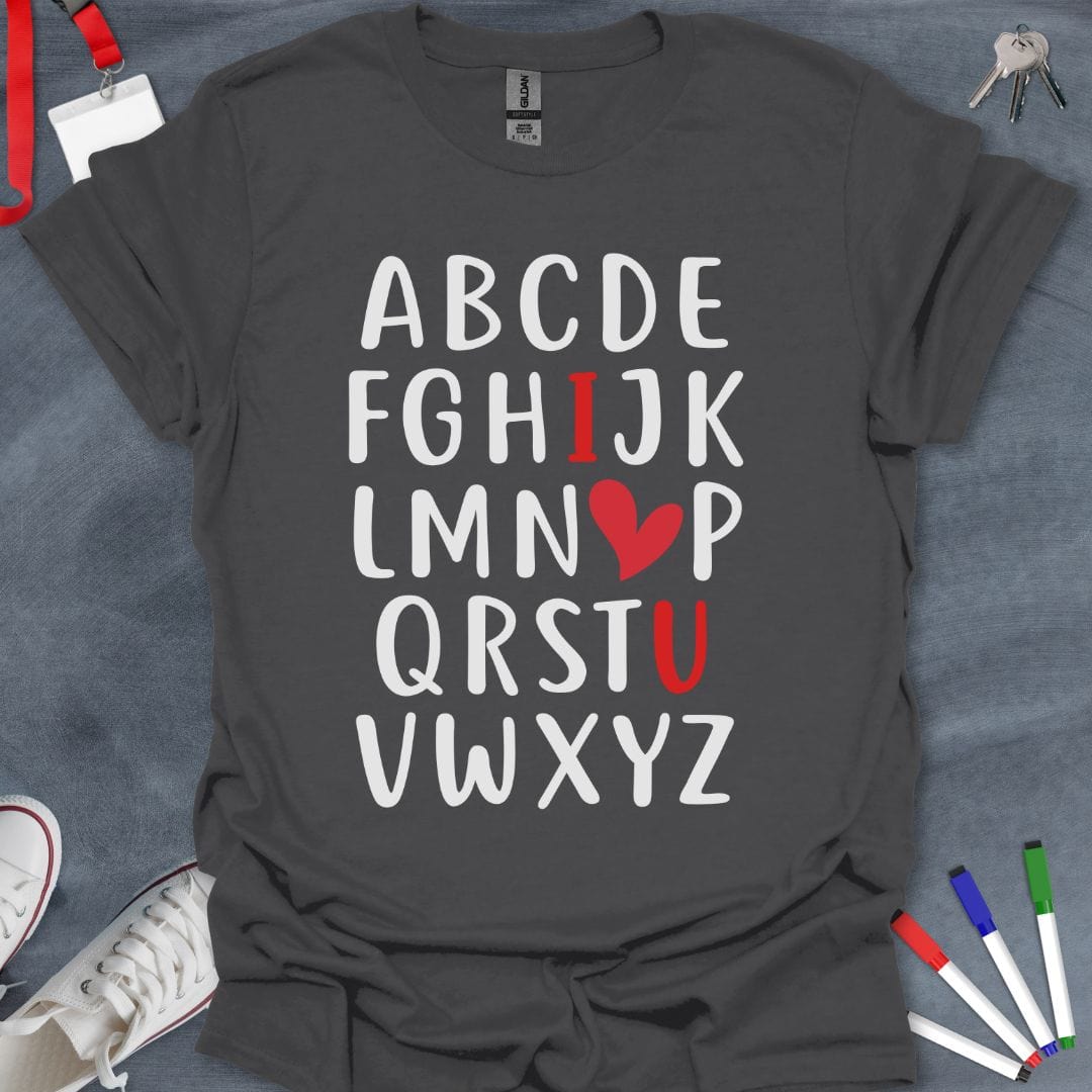 Teacher T-Shirt Charcoal / S Love for Letters T-Shirt