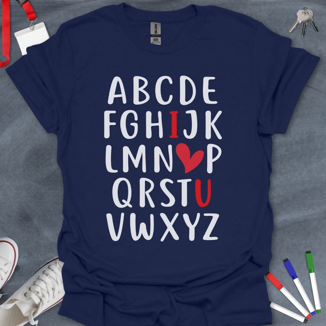 Teacher T-Shirt Navy / S Love for Letters T-Shirt