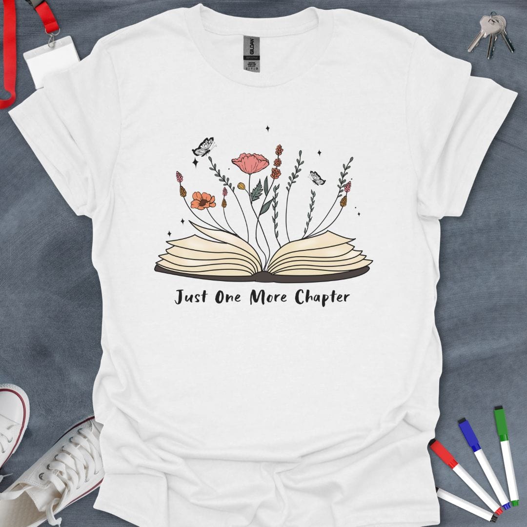 Teacher T-Shirt White / S Blooming Chapters Educator T-Shirt