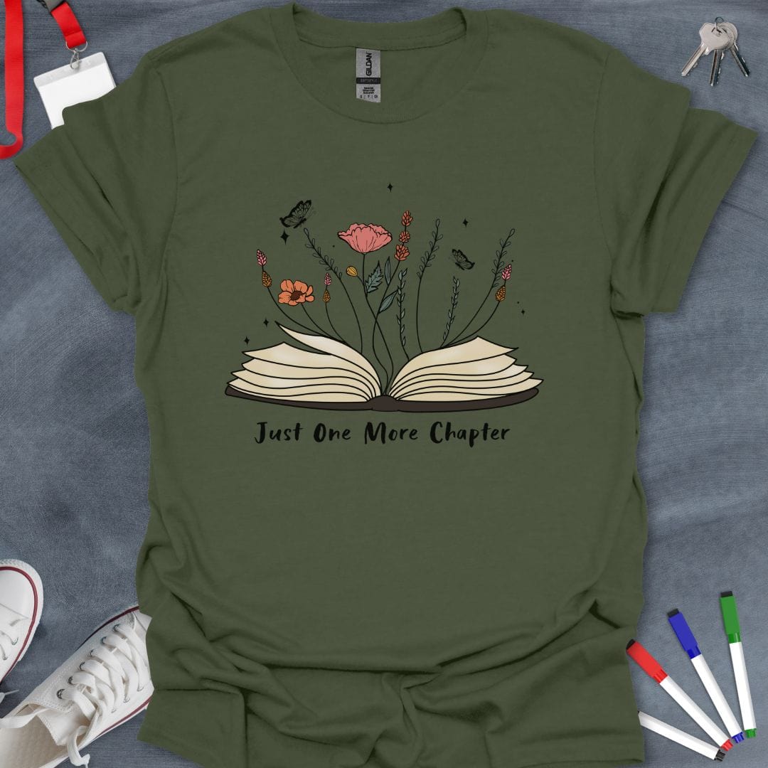 Teacher T-Shirt Military Green / S Blooming Chapters Educator T-Shirt