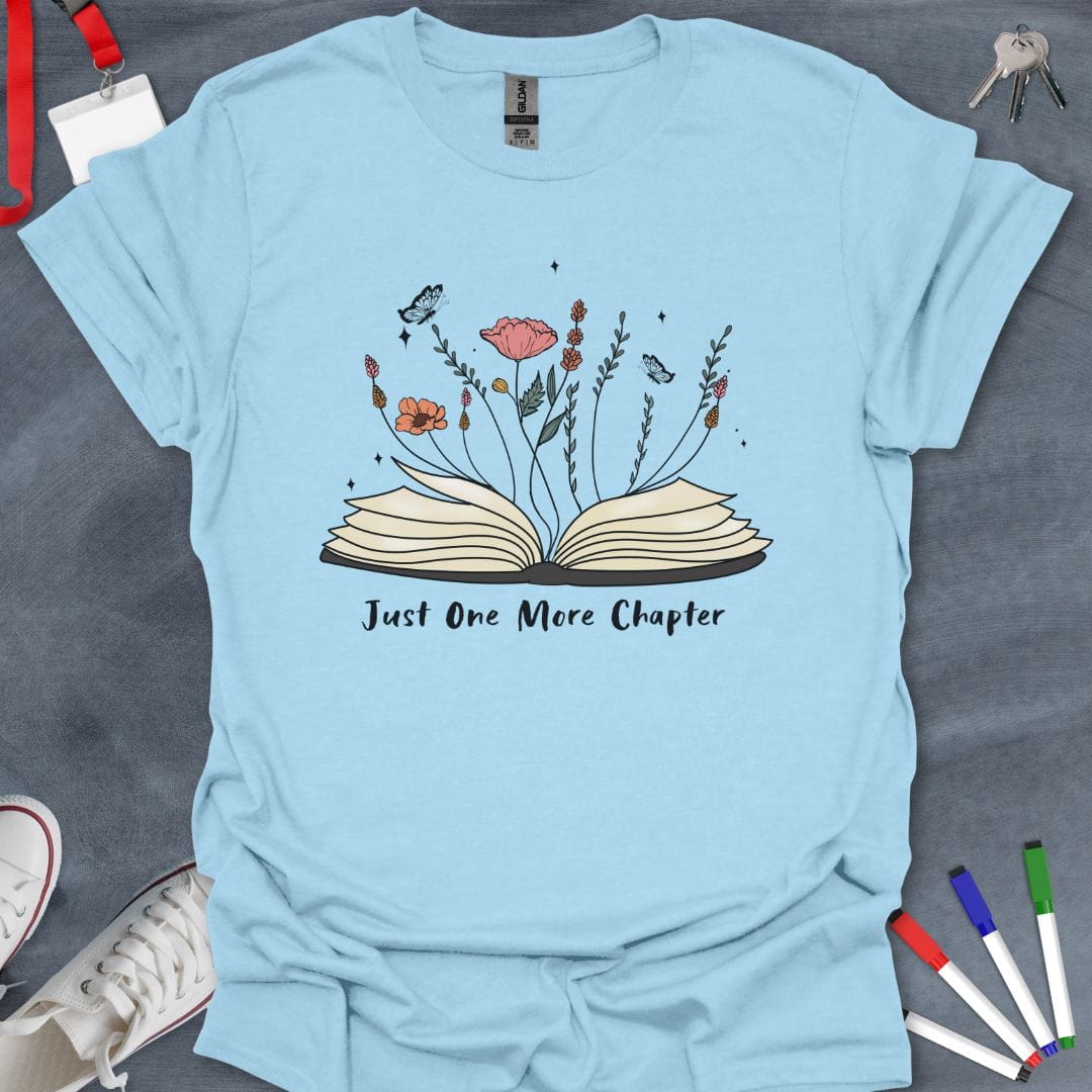 Teacher T-Shirt Light Blue / S Blooming Chapters Educator T-Shirt
