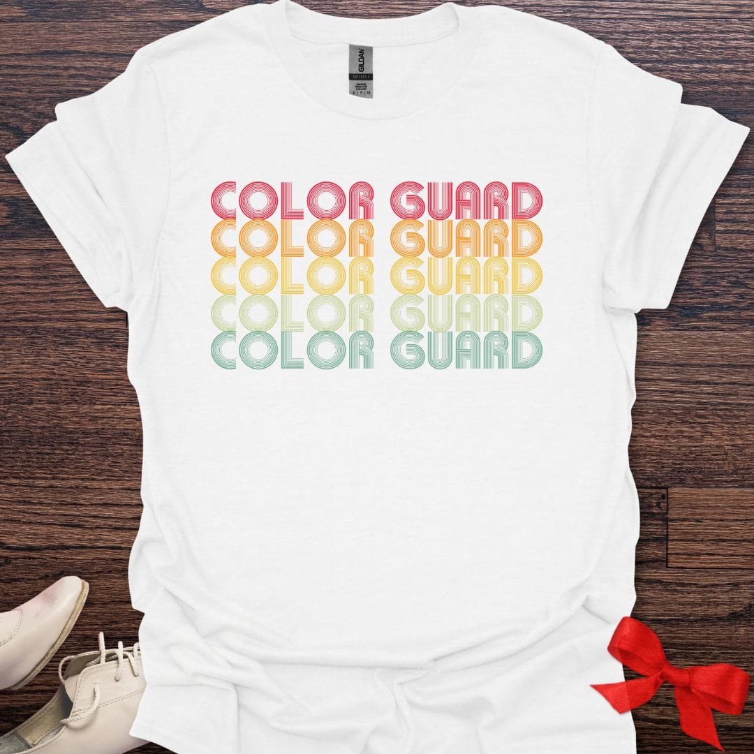 Teacher T-Shirt White / S Vibrant Color Guard Pride T-Shirt