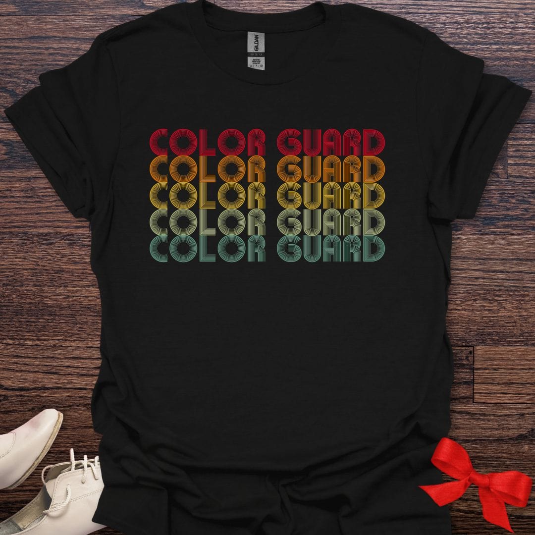 Teacher T-Shirt Black / S Vibrant Color Guard Pride T-Shirt