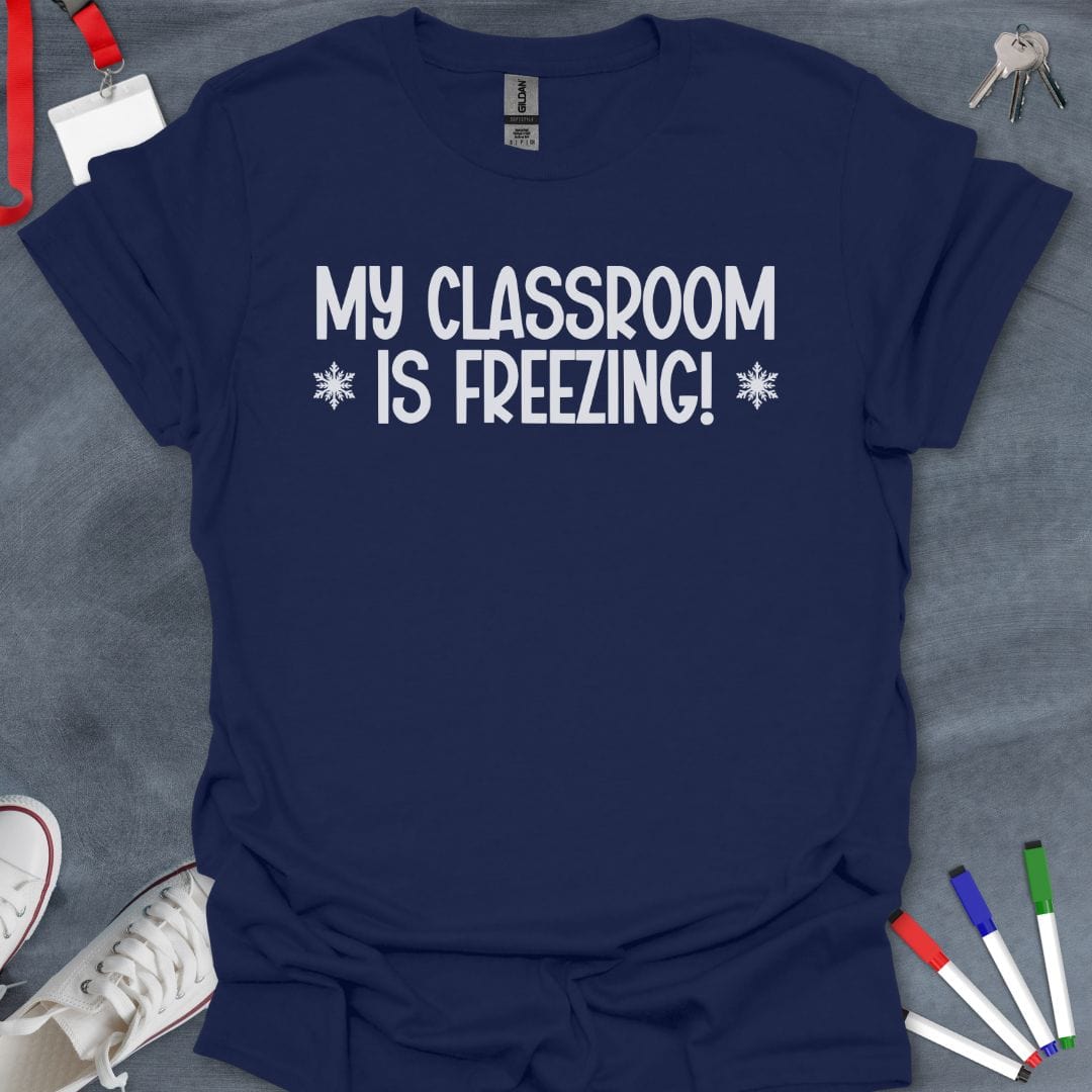 Teacher T-Shirt Navy / S Chilly Classroom Comfort T-Shirt