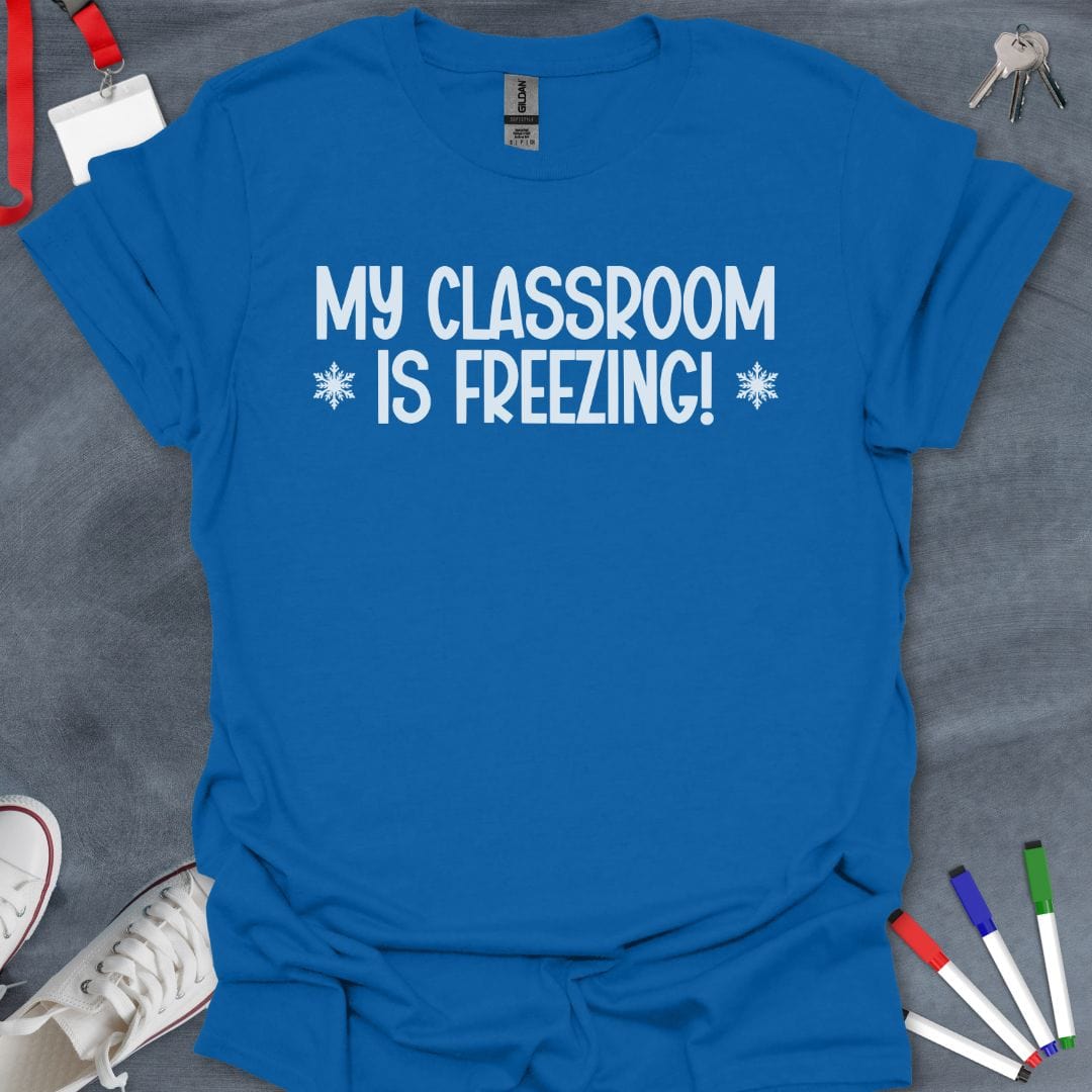 Teacher T-Shirt Royal / S Chilly Classroom Comfort T-Shirt