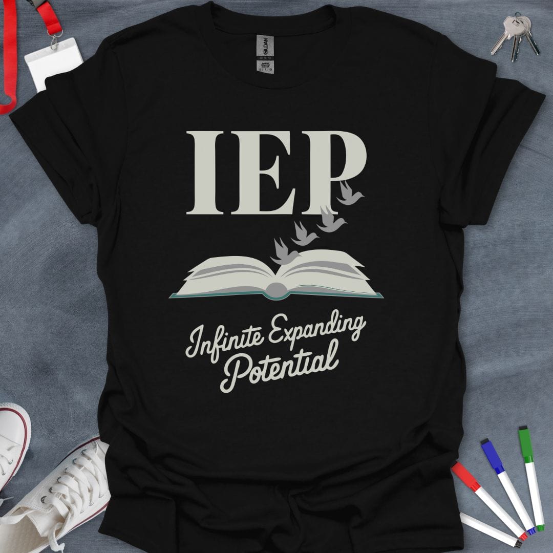 Teacher T-Shirt Black / S IEP Infinite Potential T-Shirt