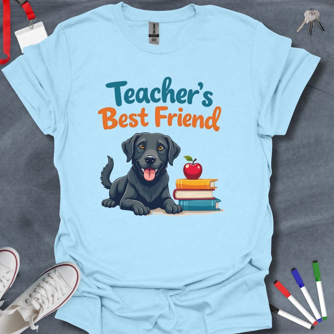 Teacher T-Shirt Light Blue / S Black Lab Pals Educator T-Shirt