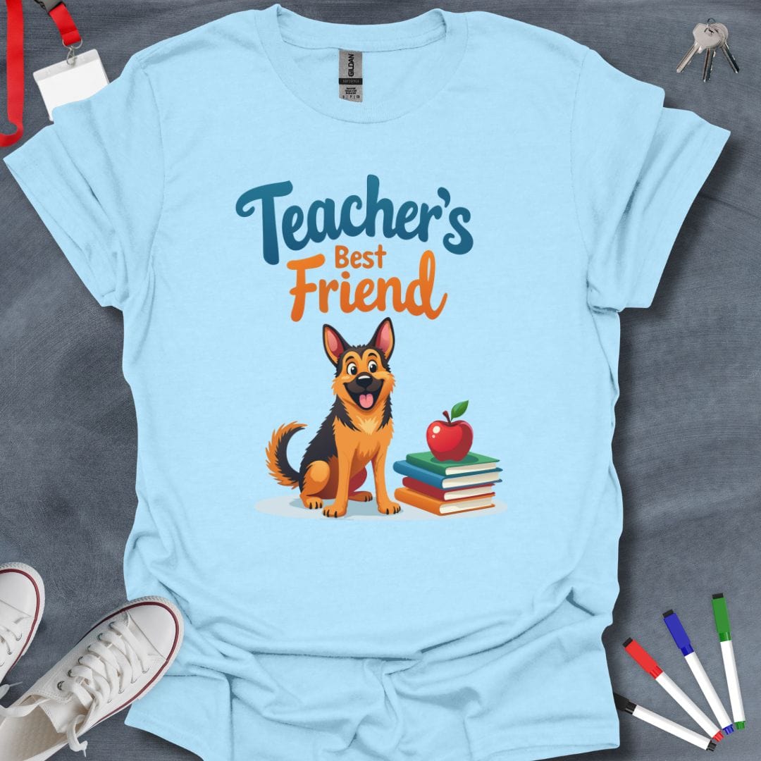 Teacher T-Shirt Light Blue / S German Shepherd Pals Educator T-Shirt