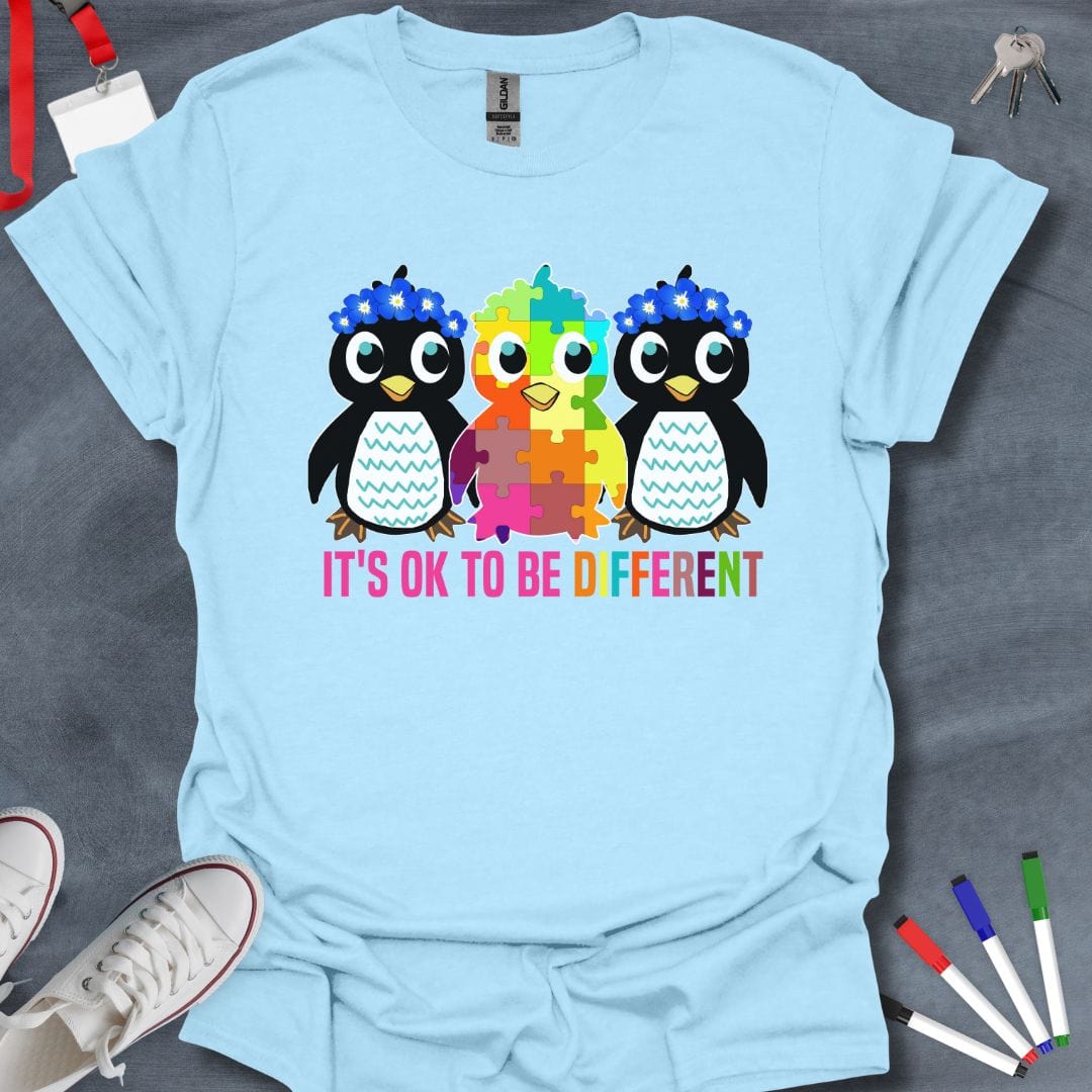 Teacher T-Shirt Light Blue / S Diversity Penguins T-Shirt