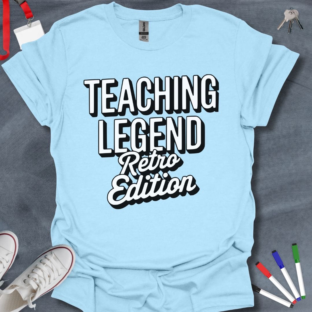 Teacher T-Shirt Light Blue / S Teaching Legend Retro Edition T-Shirt