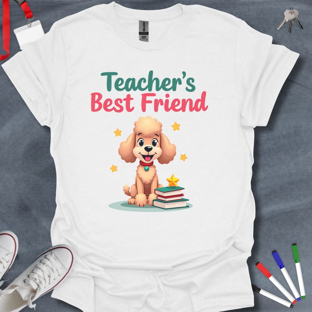 Teacher T-Shirt White / S Poodle Pals Educator T-Shirt