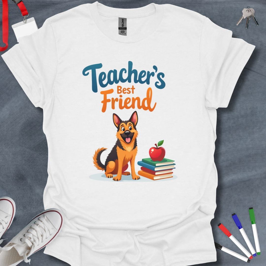 Teacher T-Shirt White / S German Shepherd Pals Educator T-Shirt