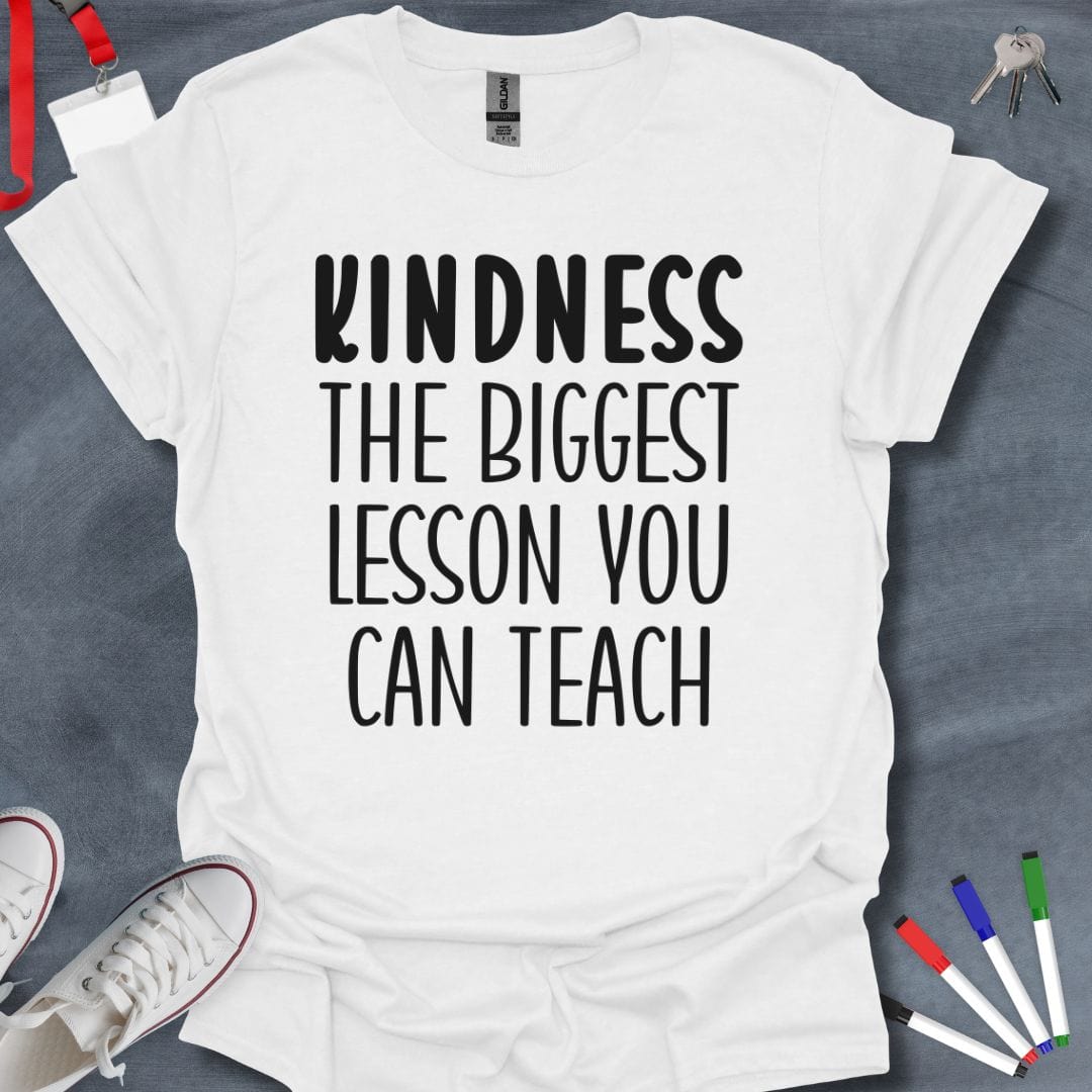 Teacher T-Shirt White / S Kindness Lesson T-Shirt