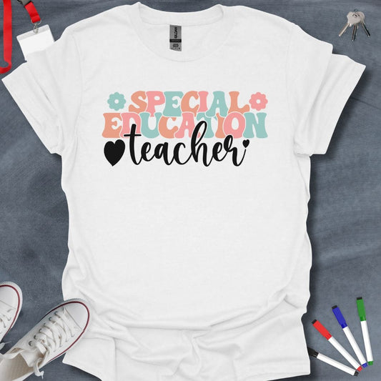 Teacher T-Shirt White / S Groovy Special Education T-Shirt