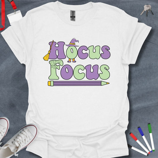 Teacher T-Shirt White / S Hocus Focus Teacher T-Shirt