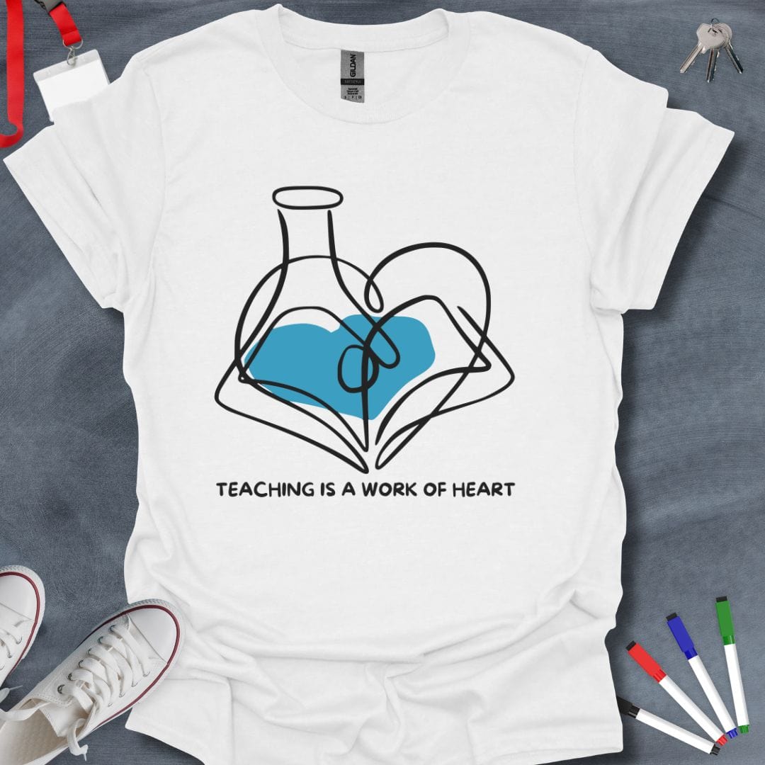 Teacher T-Shirt Heart of Teaching Science T-Shirt