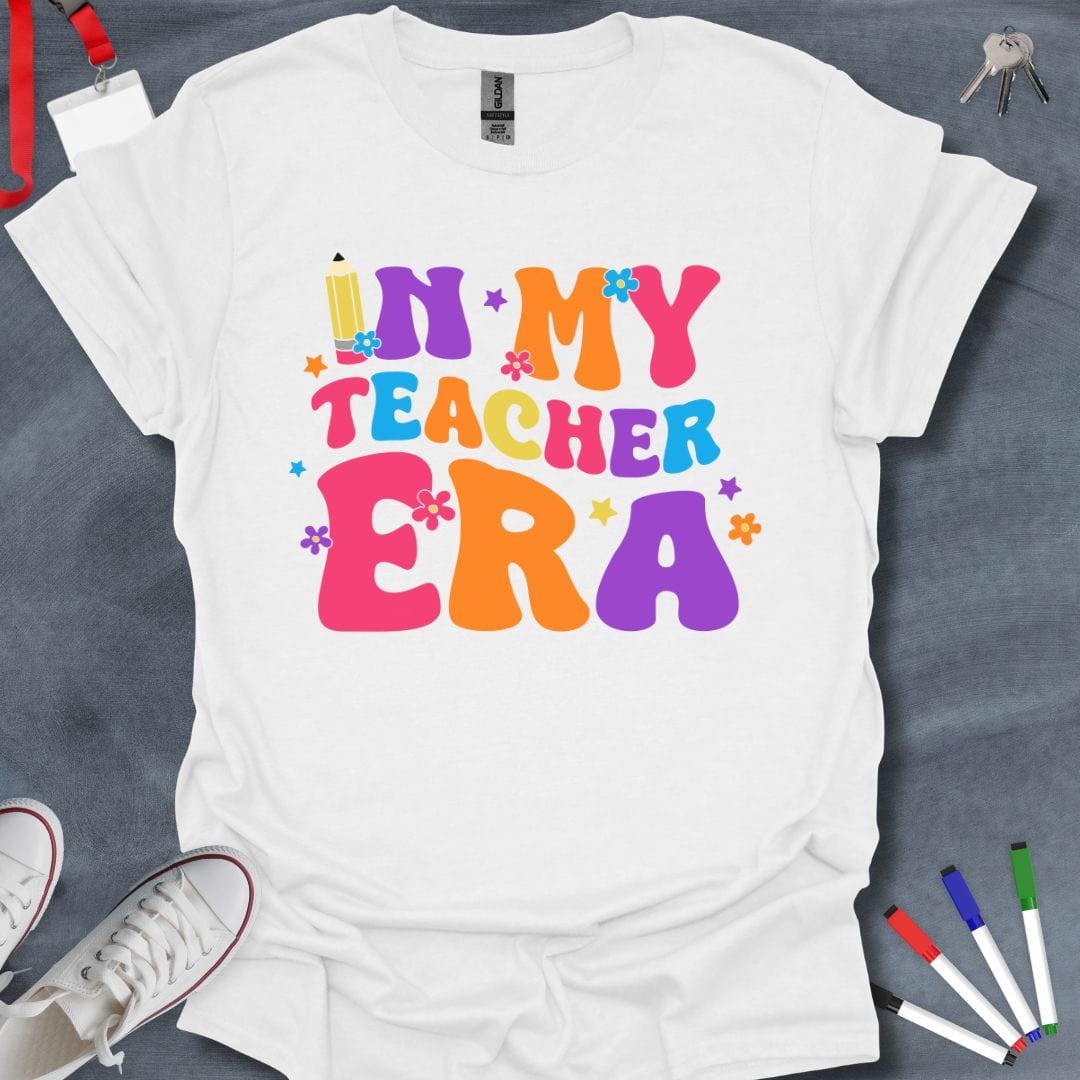 Teacher T-Shirt White / S In My Teacher Era T-Shirt