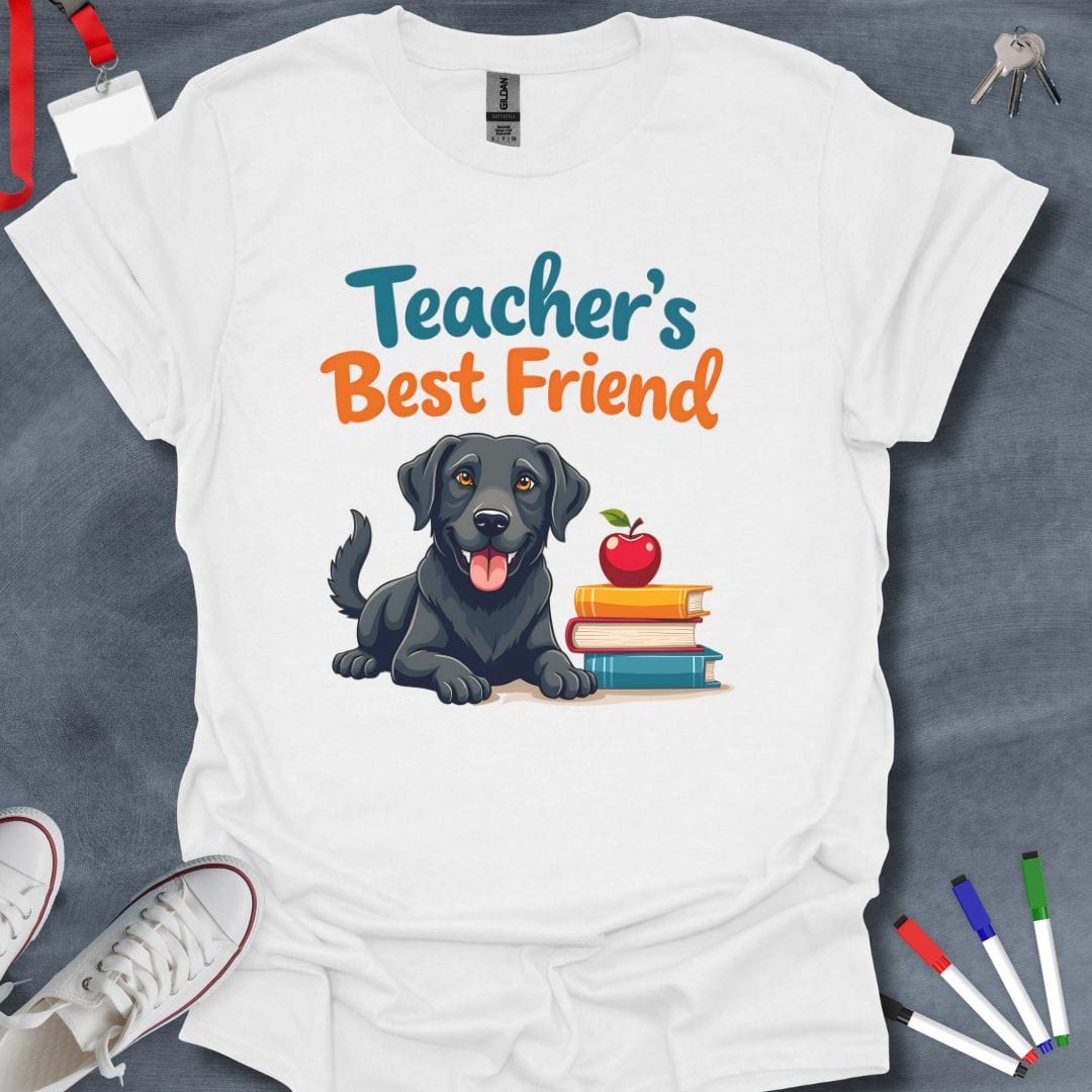 Teacher T-Shirt White / S Black Lab Pals Educator T-Shirt