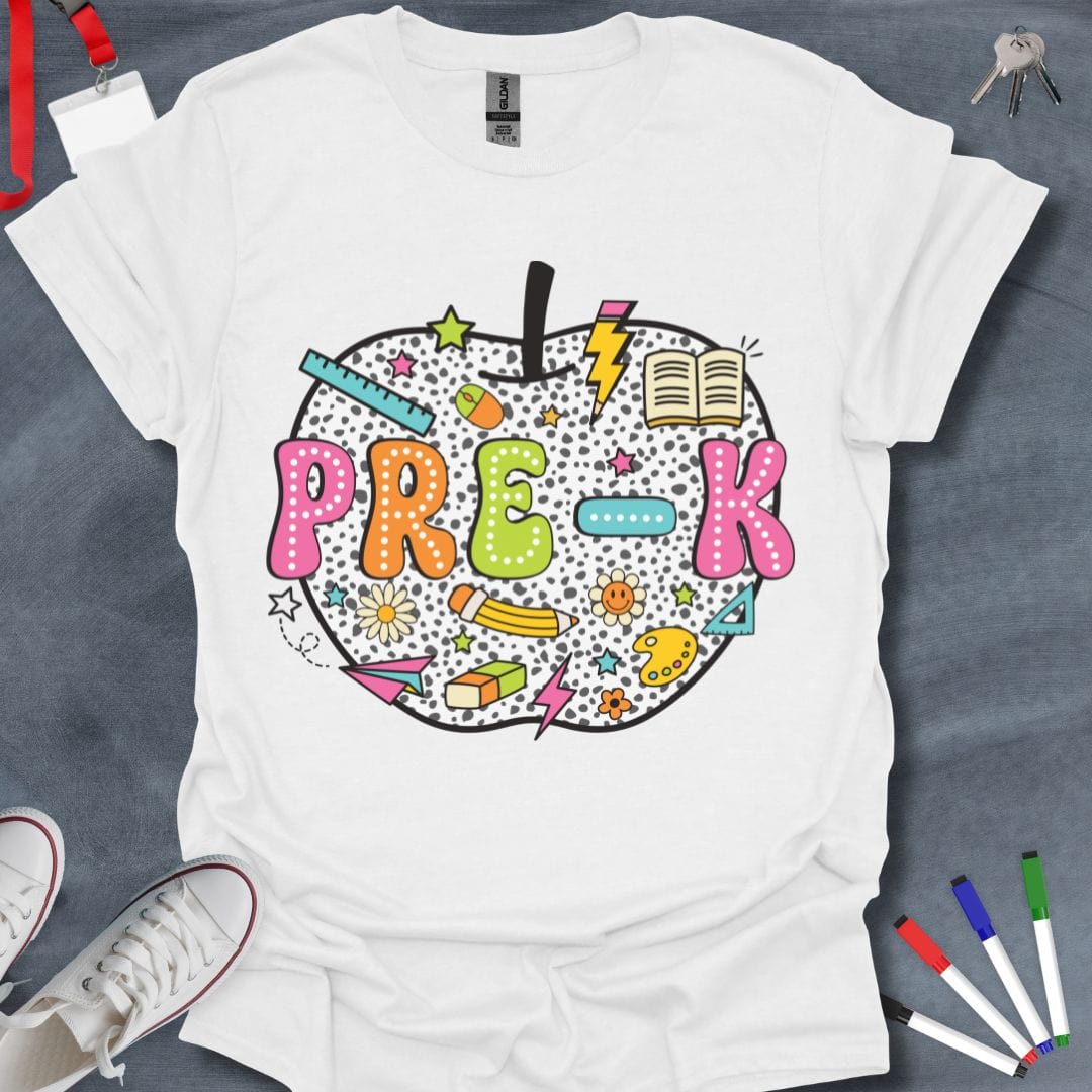 Teacher T-Shirt White / S Pre-K Fun T-Shirt