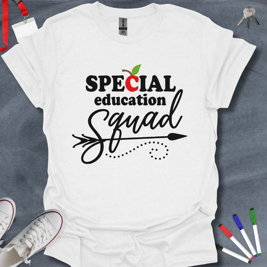 Teacher T-Shirt White / S Special Education Squad T-Shirt