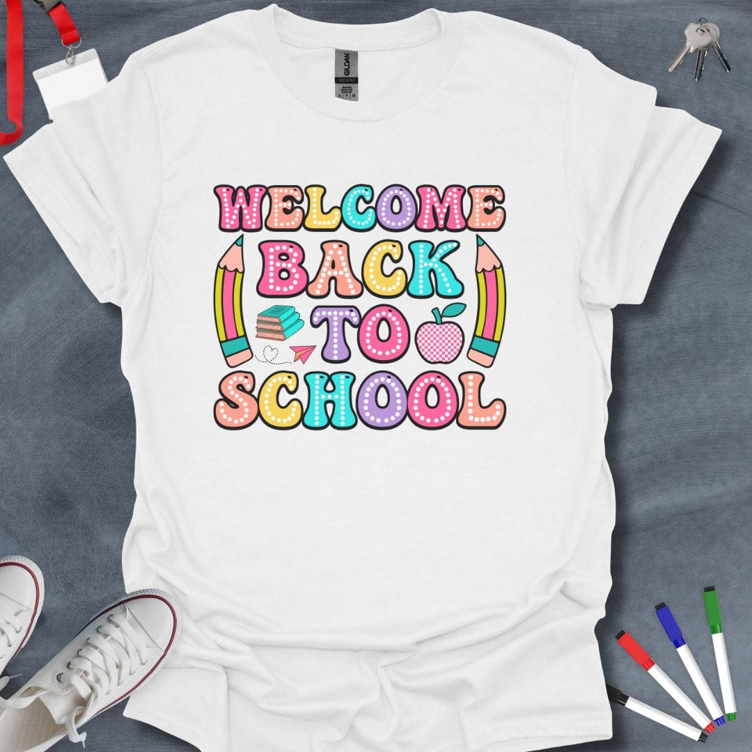 Teacher T-Shirt White / S Welcome Back to School T-Shirt