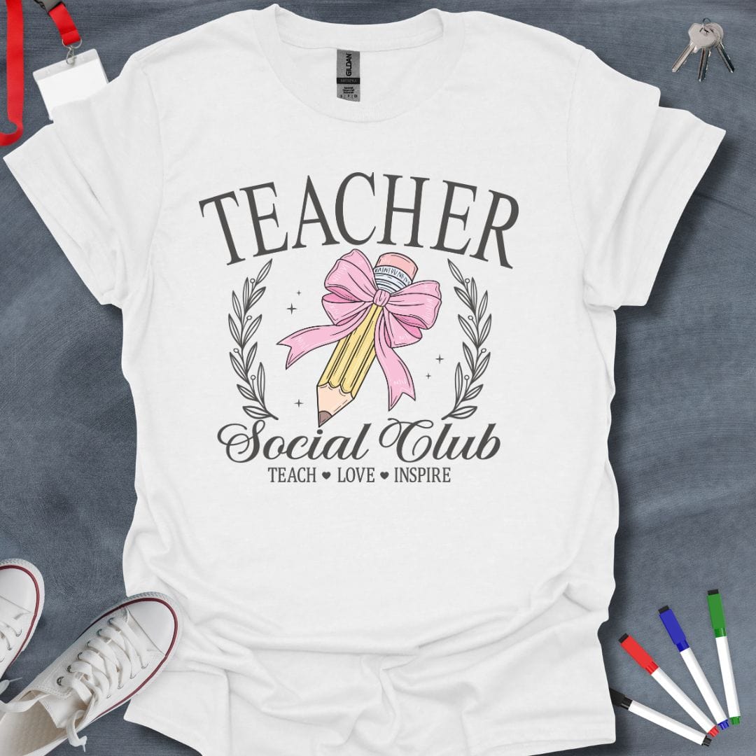 Teacher T-Shirt White / S Teacher Social Club T-Shirt