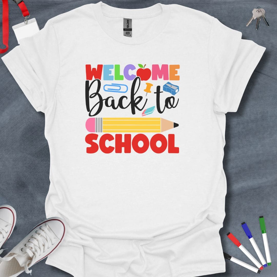 Teacher T-Shirt White / S Welcome Back to School T-Shirt