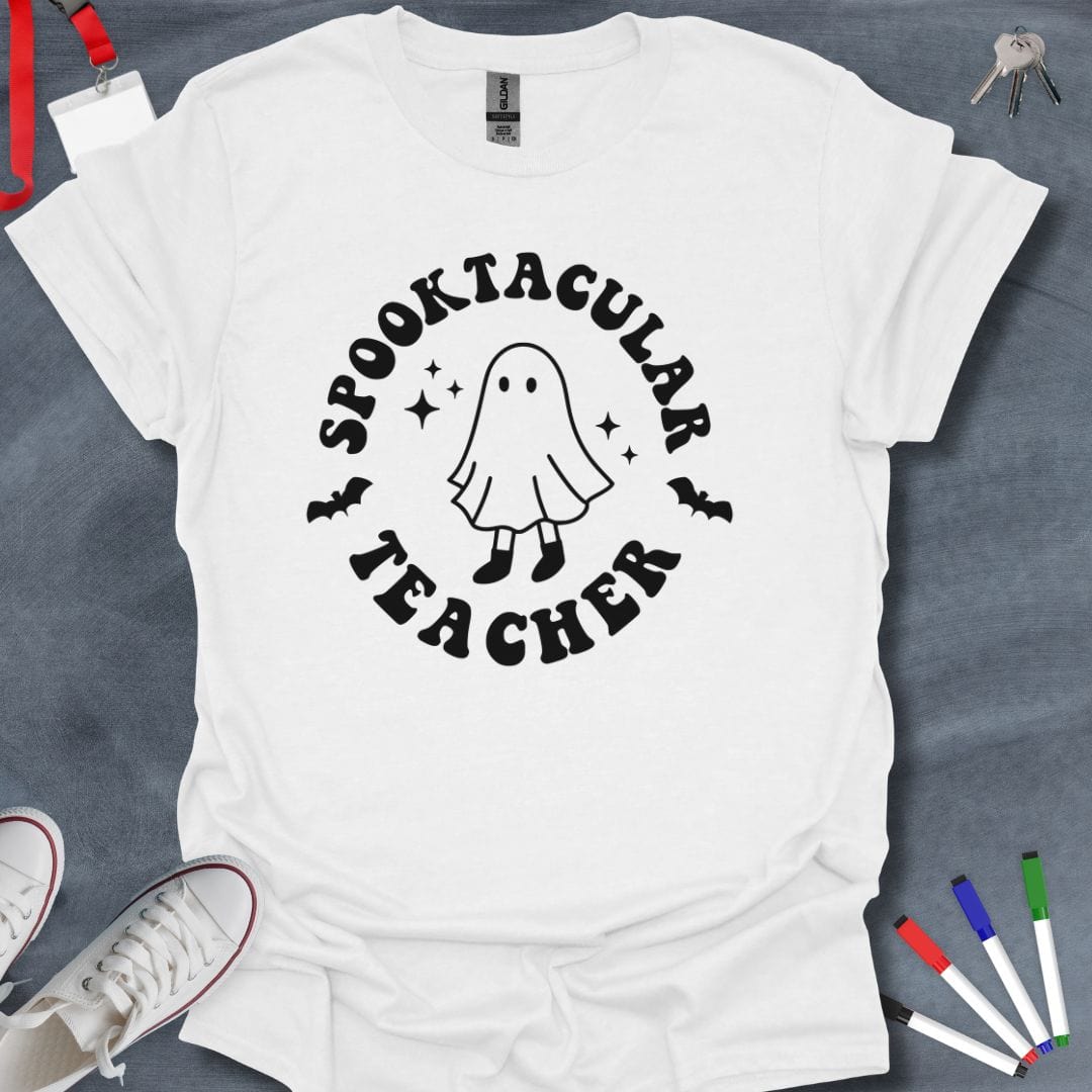 Teacher T-Shirt White / S Spooktacular Teacher T-Shirt