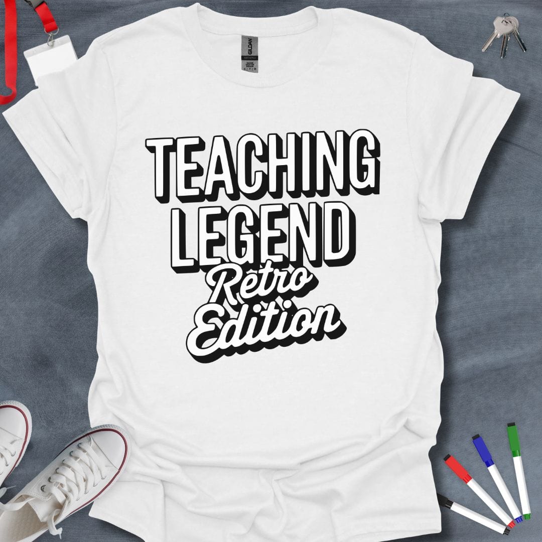 Teacher T-Shirt White / S Teaching Legend Retro Edition T-Shirt