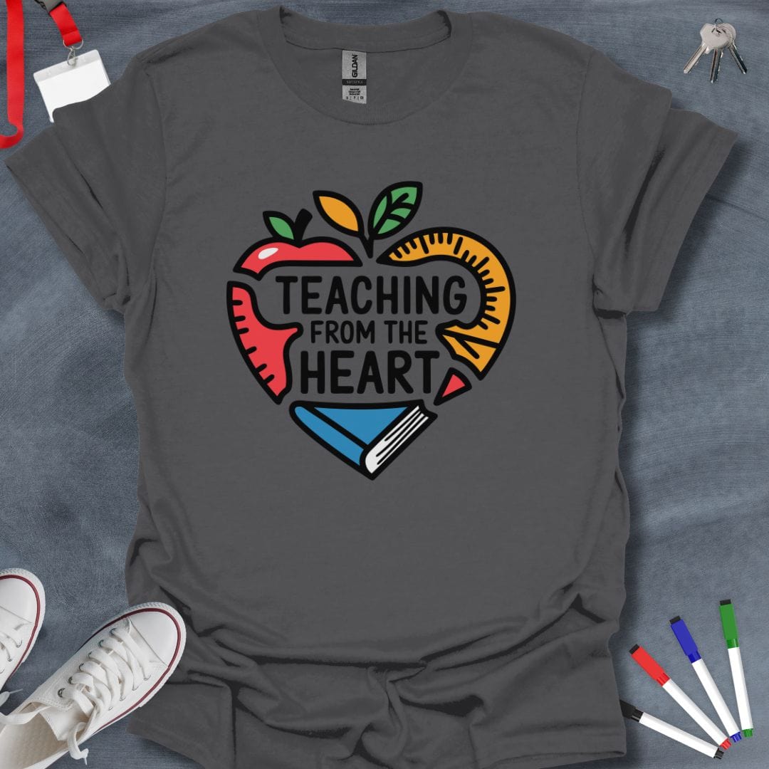 Teacher T-Shirt Charcoal / S Heartfelt Teaching T-Shirt