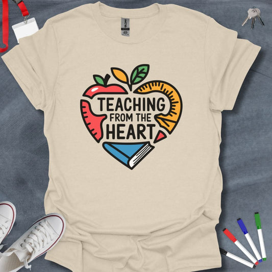 Teacher T-Shirt Natural / S Heartfelt Teaching T-Shirt