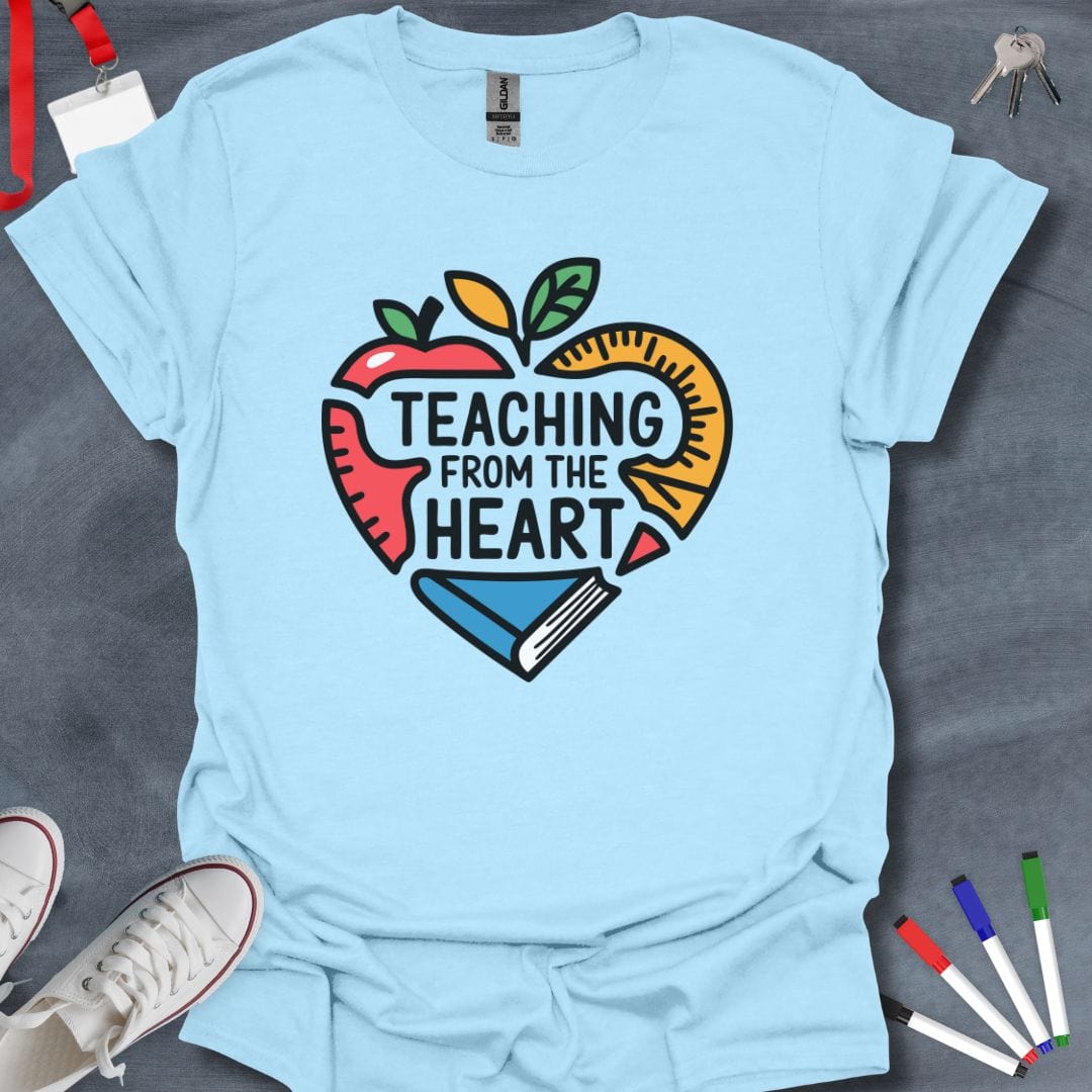 Teacher T-Shirt Light Blue / S Heartfelt Teaching T-Shirt