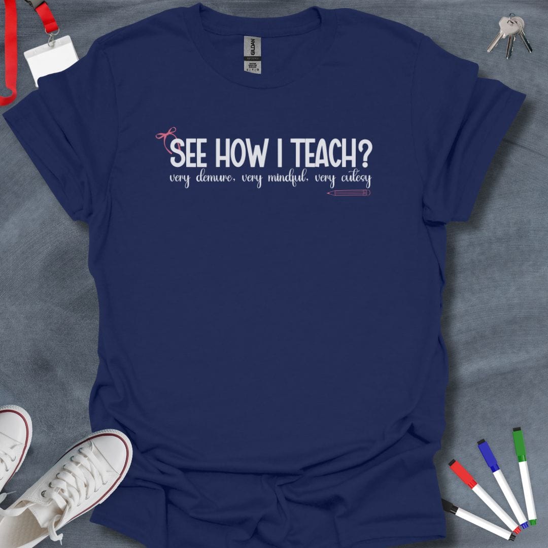 Teacher T-Shirt Navy / S Delicate Teachings T-Shirt