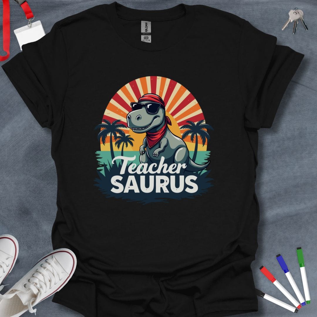 Teacher T-Shirt Black / S TeacherSaurus Rex T-Shirt