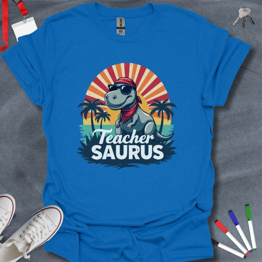 Teacher T-Shirt Royal / S TeacherSaurus Rex T-Shirt