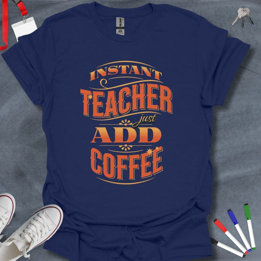 Teacher T-Shirt Royal / S Caffeine Boost Teacher T-Shirt