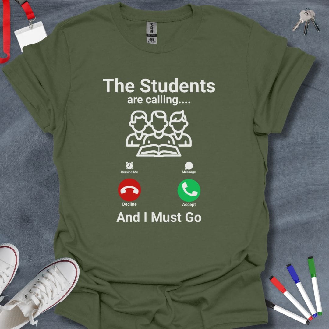 Teacher T-Shirt Military Green / S Call of Duty Teacher T-Shirt