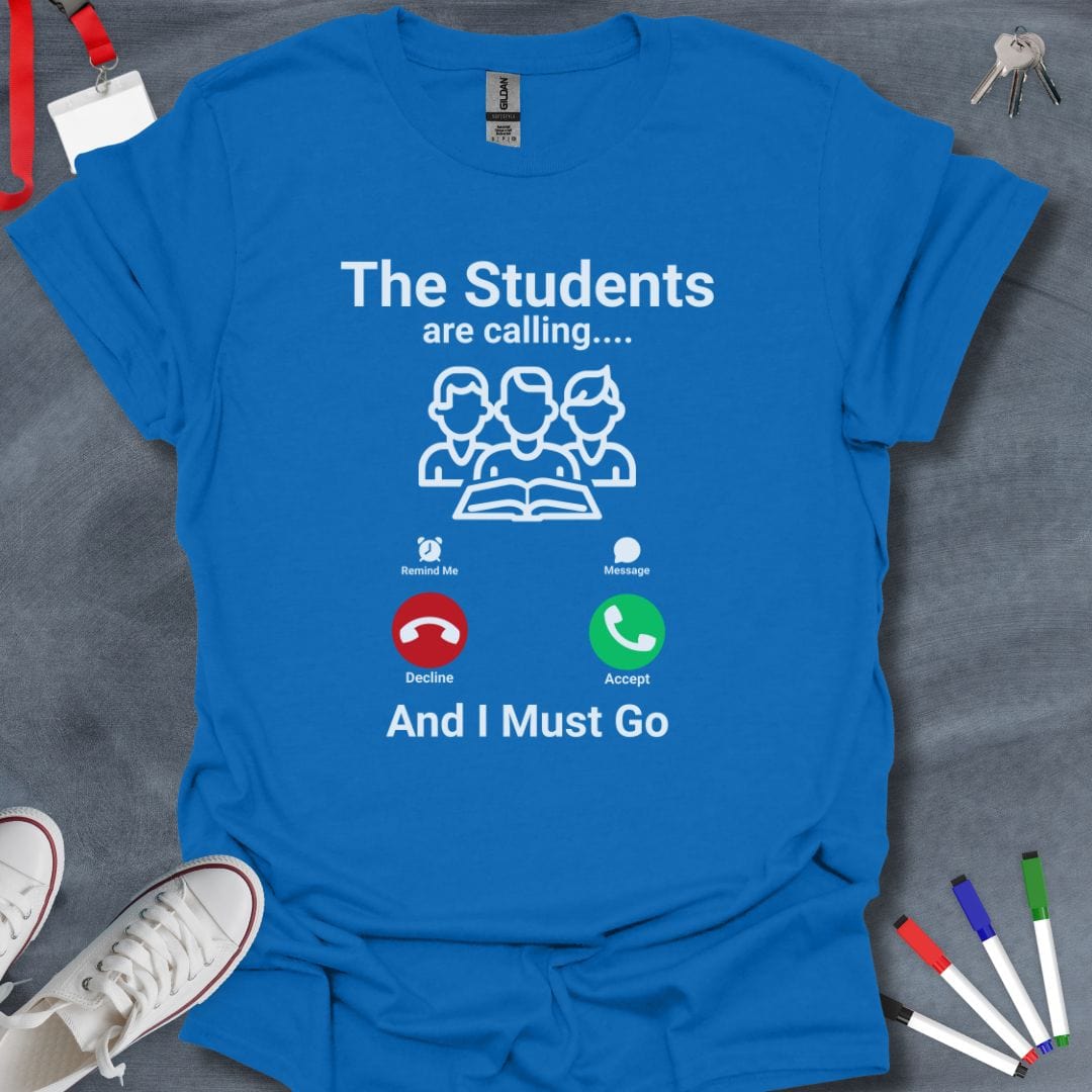 Teacher T-Shirt Royal / S Call of Duty Teacher T-Shirt