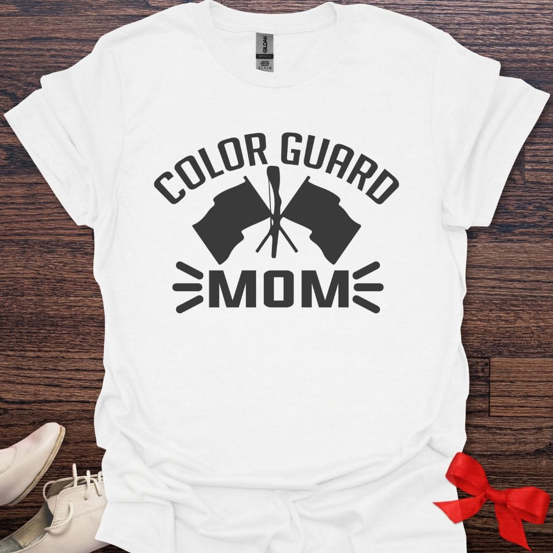 Teacher T-Shirt White / S Color Guard Mom Pride T-Shirt