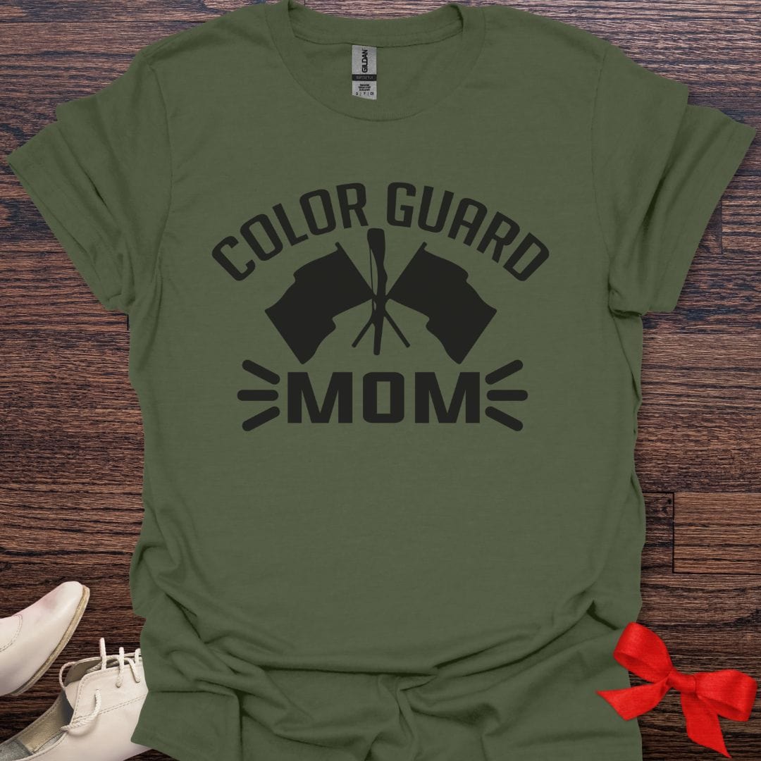 Teacher T-Shirt Military Green / S Color Guard Mom Pride T-Shirt