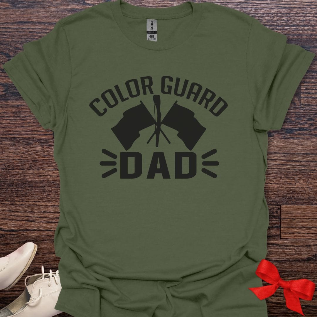 Teacher T-Shirt Military Green / S Color Guard Dad Pride T-Shirt