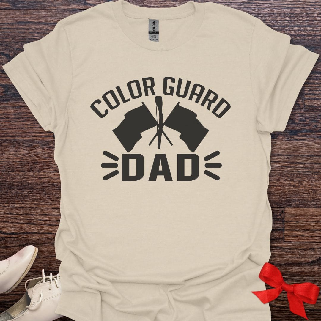 Teacher T-Shirt Natural / S Color Guard Dad Pride T-Shirt