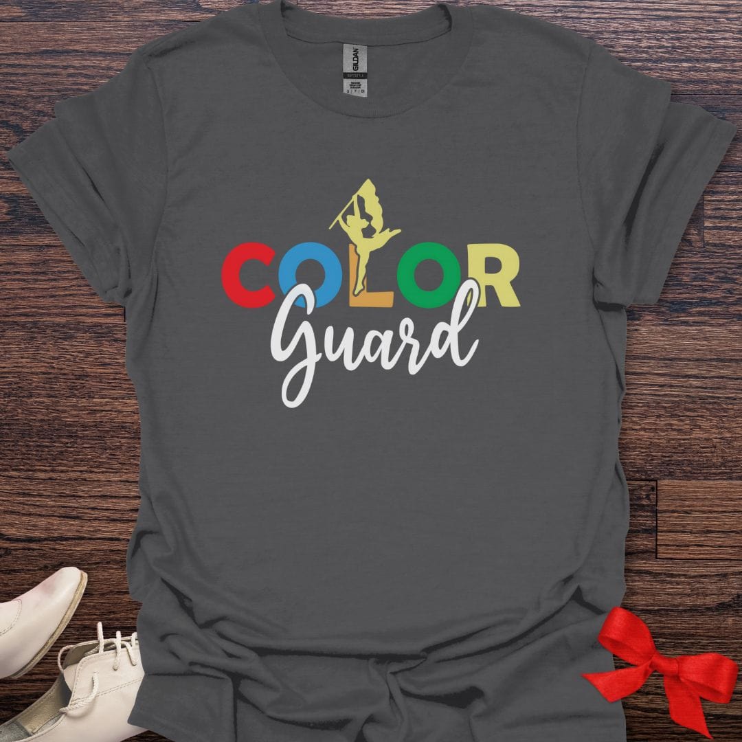 Teacher T-Shirt Charcoal / S Colorful Color Guard T-Shirt