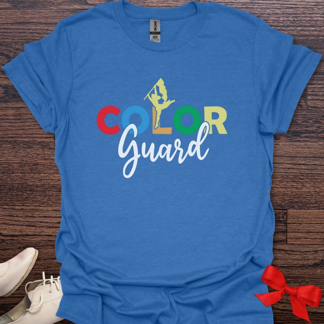 Teacher T-Shirt Heather Royal / S Colorful Color Guard T-Shirt