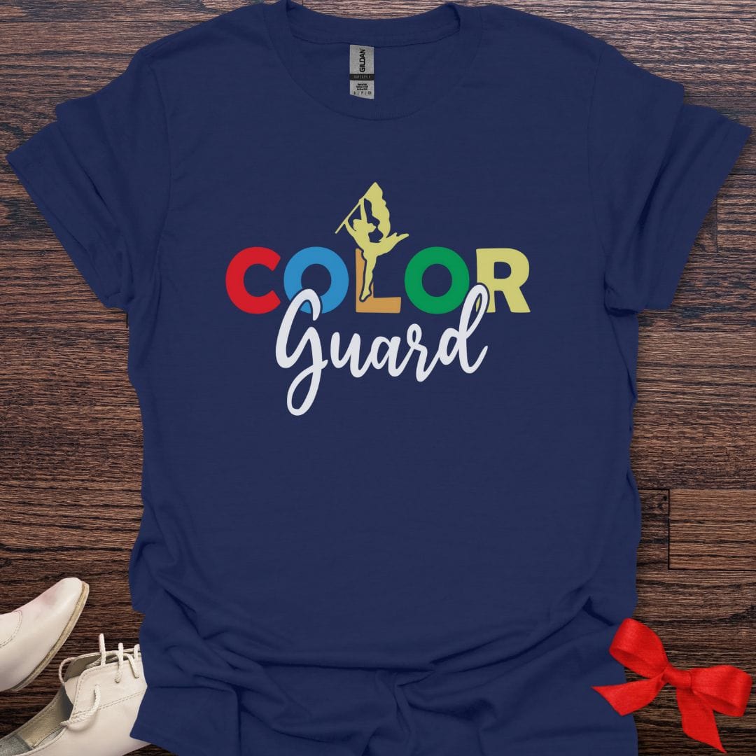 Teacher T-Shirt Navy / S Colorful Color Guard T-Shirt