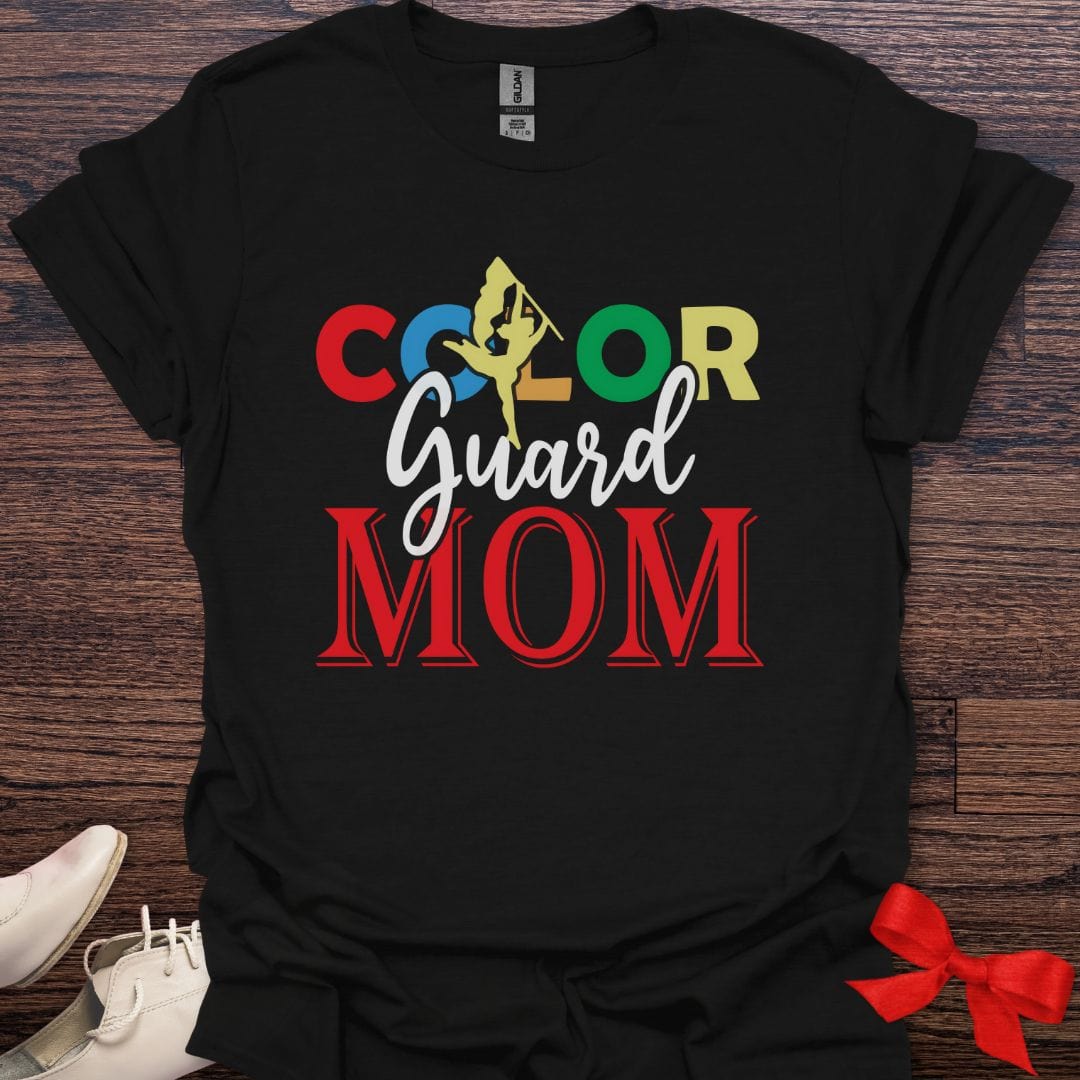 Teacher T-Shirt Black / S Color Guard Mom Pride T-Shirt