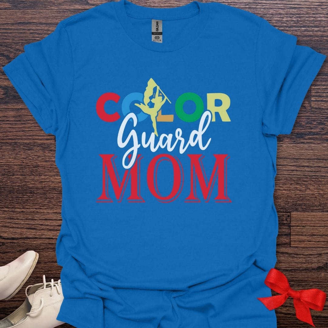 Teacher T-Shirt Royal / S Color Guard Mom Pride T-Shirt