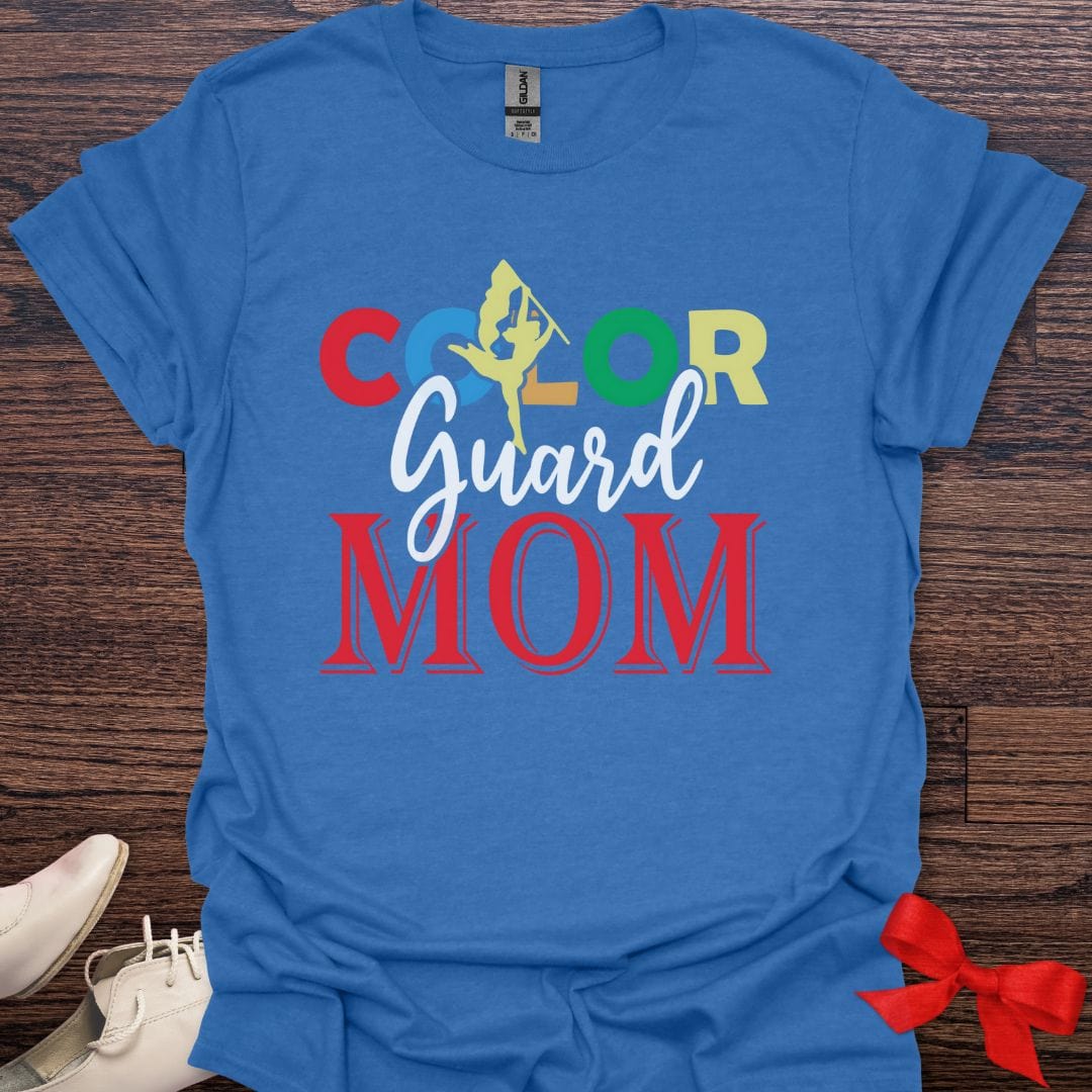 Teacher T-Shirt Heather Royal / S Color Guard Mom Pride T-Shirt